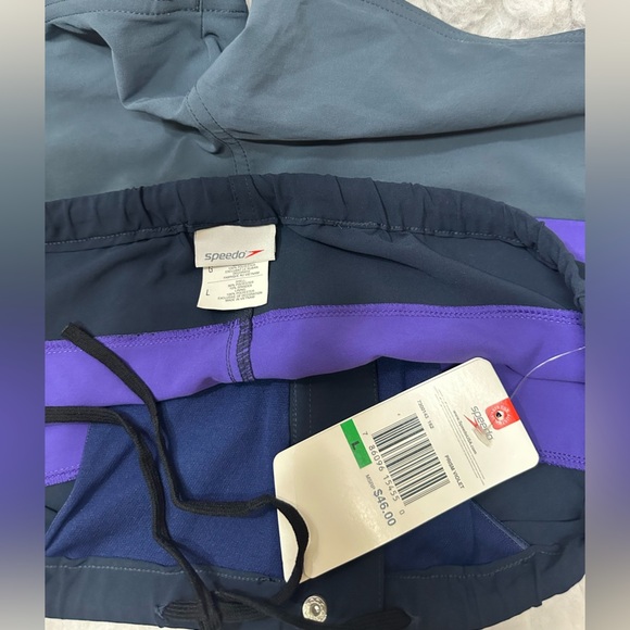 NWT Speedo Women's Purple and Gray Shorts - Picture 8 of 10